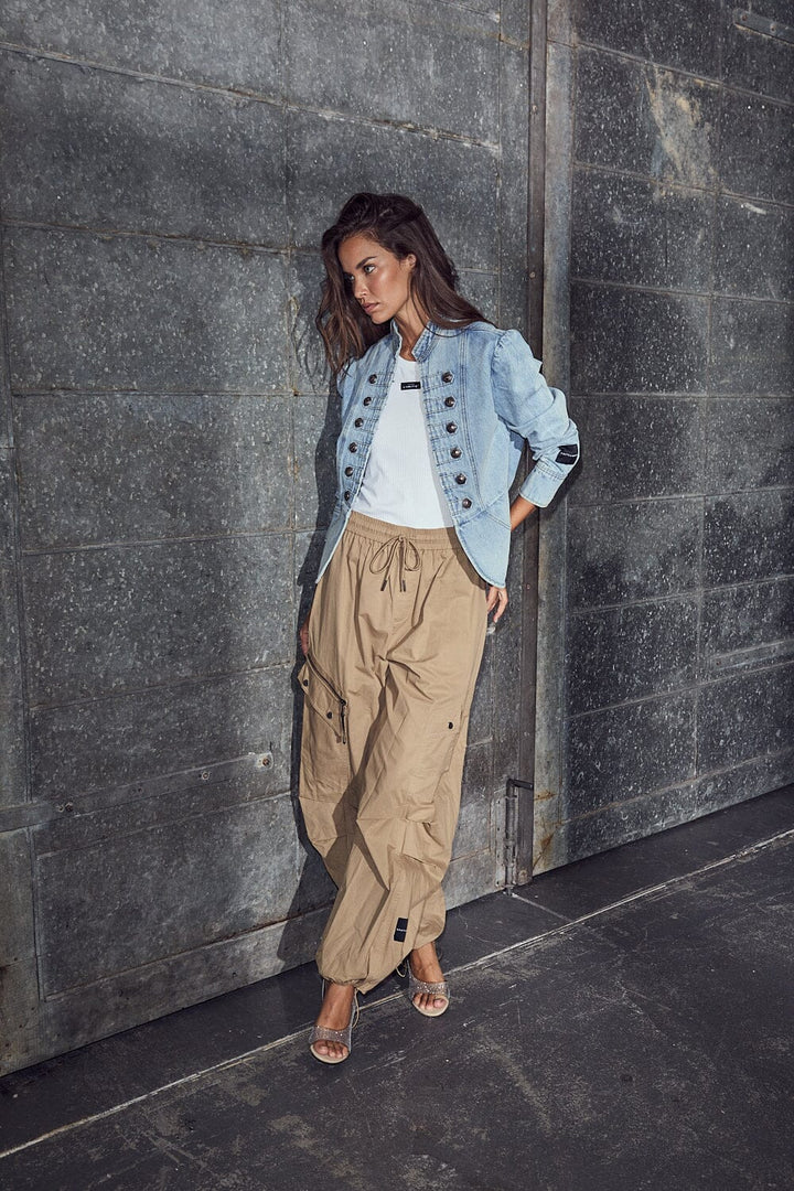 Haute L'Amitié - Uniform Jacket Hl11011 - Bleached Denim Jakker 