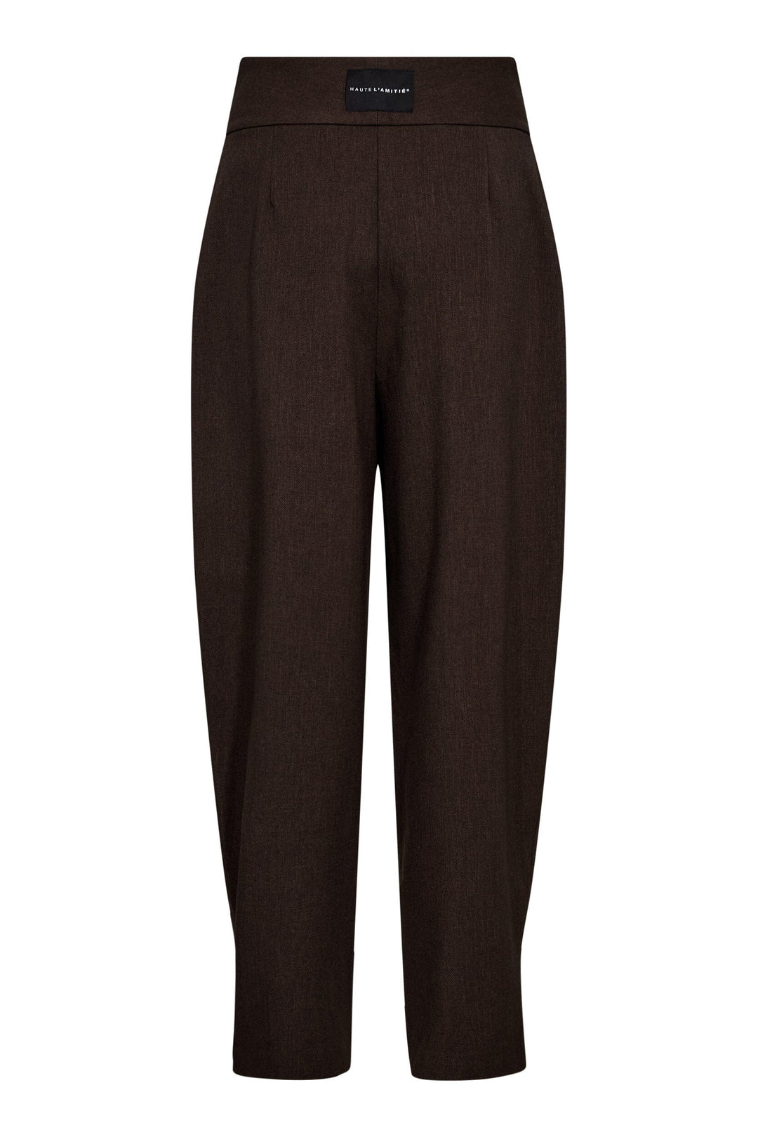 Haute L'Amitié - Zeppe Pleat Pant HL10789 - Mocca Melange Bukser 