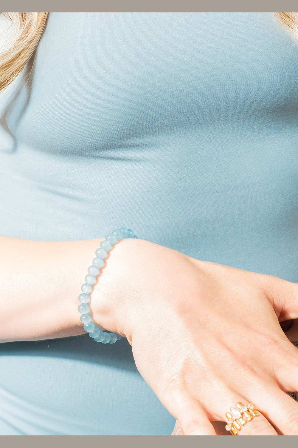 House Of Vincent - Candy Coral Lagoon S Bracelet VJ233-UBG-B-S - Light Blue - Gilded
