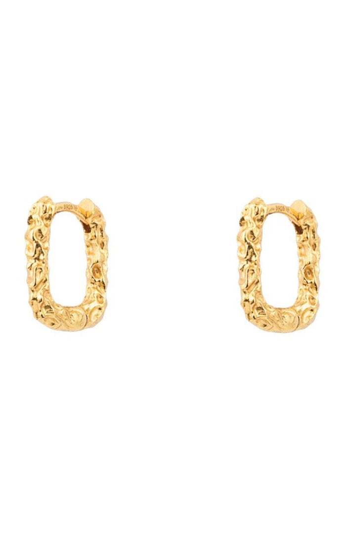 House Of Vincent - Riddle Hoop Earrings - Gilded Øreringe 