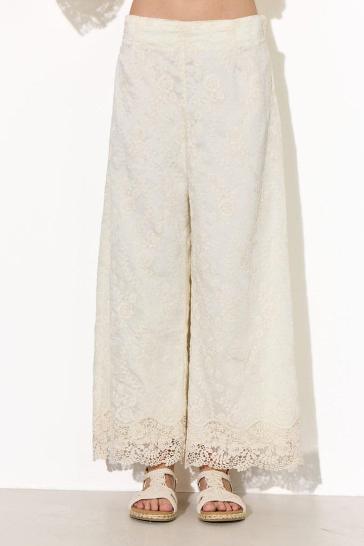 Hunkøn - Patty Lace Trousers 26325 - Cream Bukser 