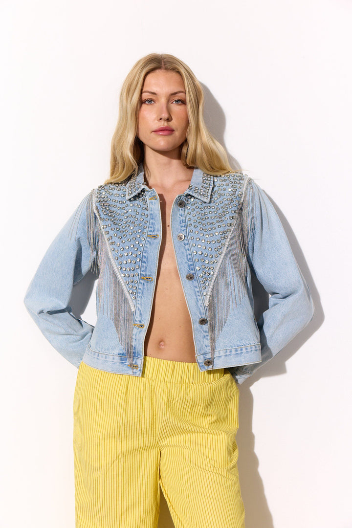 Hunkøn - Priya Gem Jacket 26090 - Light Denim Jakker 