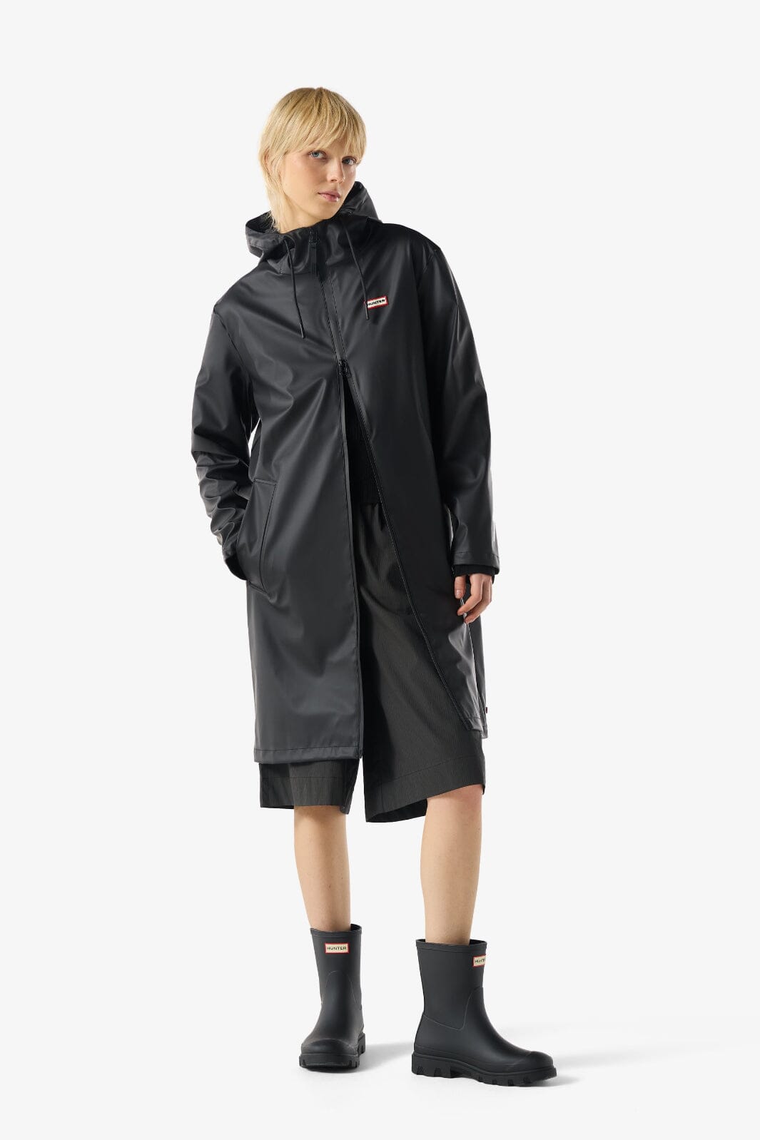 Hunter - Andrea Pu Raincoat Haru0002242hb - Black Regnjakker 