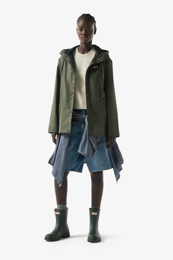 Hunter - Izzy Pu Hooded Jacket Haru0012251km - Kambaba Regnjakker 