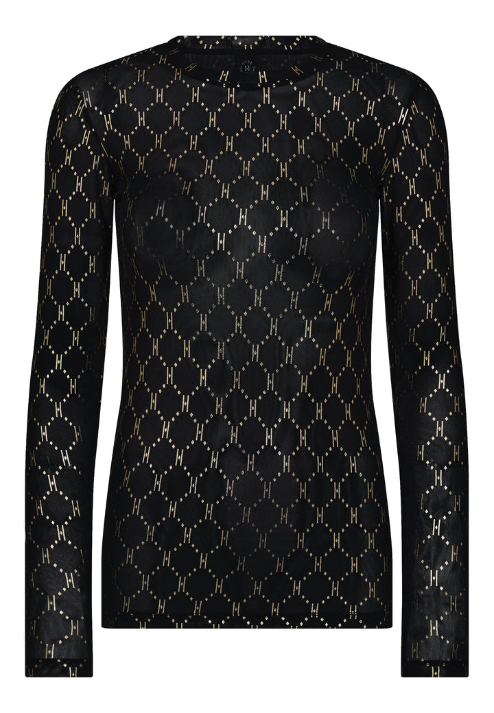 Hype The Detail - Blouse W/Print 320-14 - 15 - Golden Bluser 