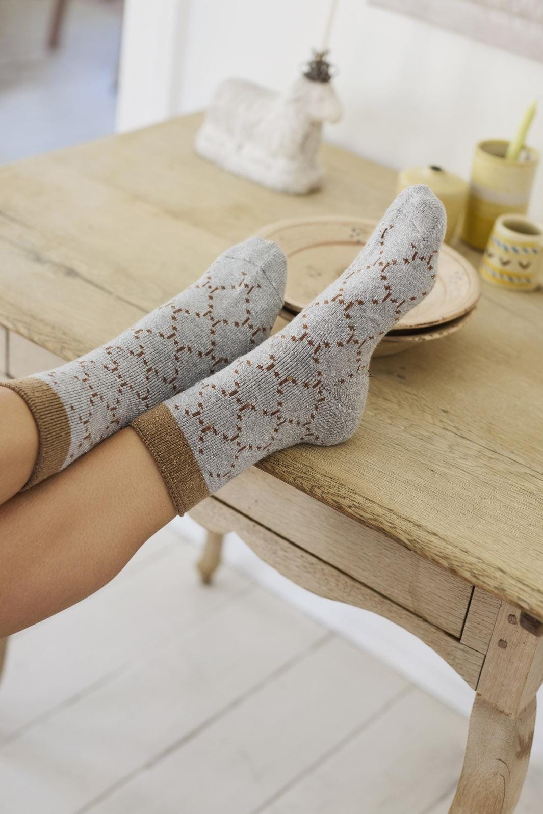 Hype The Detail - Cosy Socks Logo 37345-75 - 9003 - Grå Strømper 