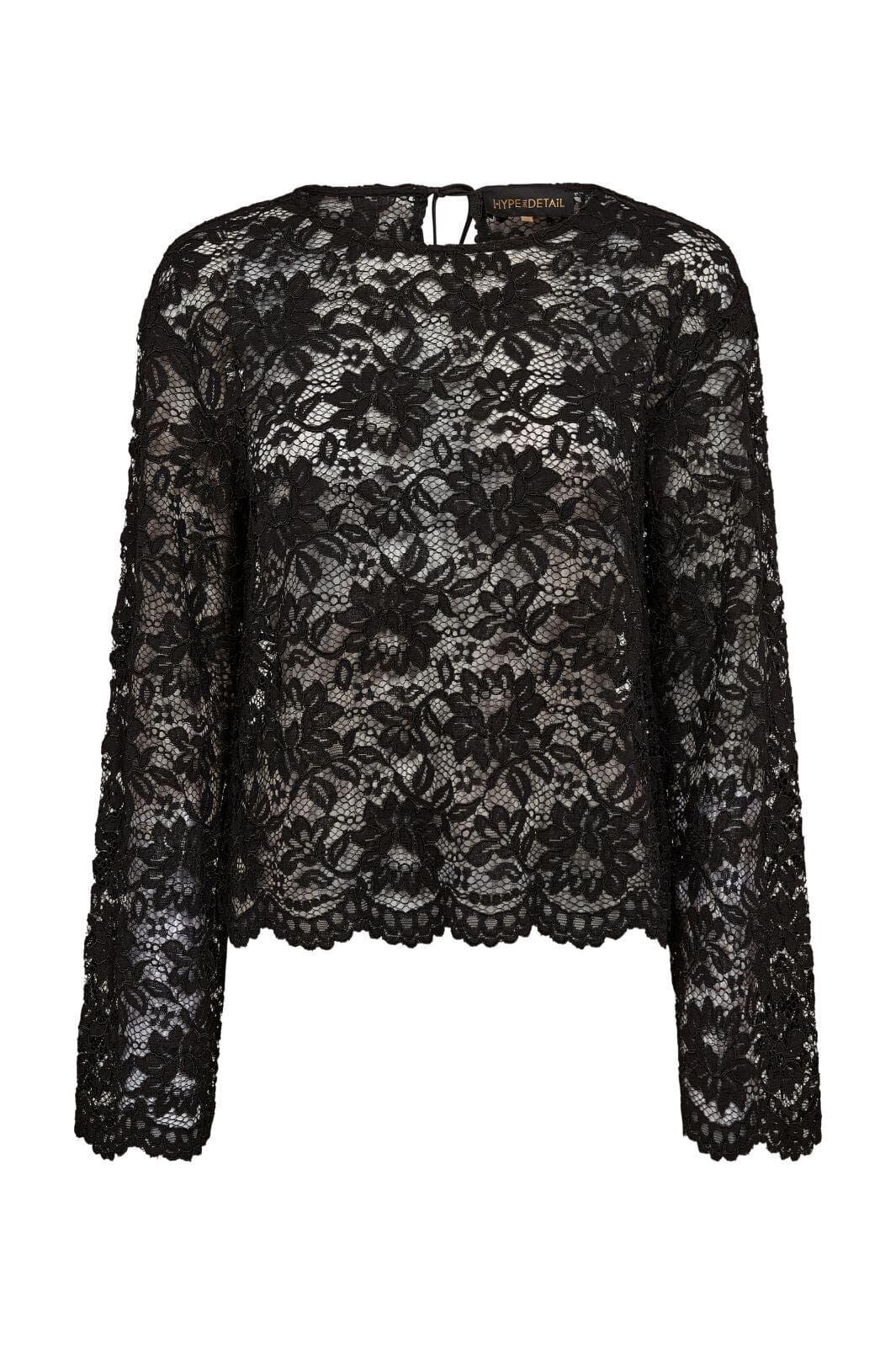 Hype The Detail - Lace Blouse 380-14 - 9 - Black Bluser 