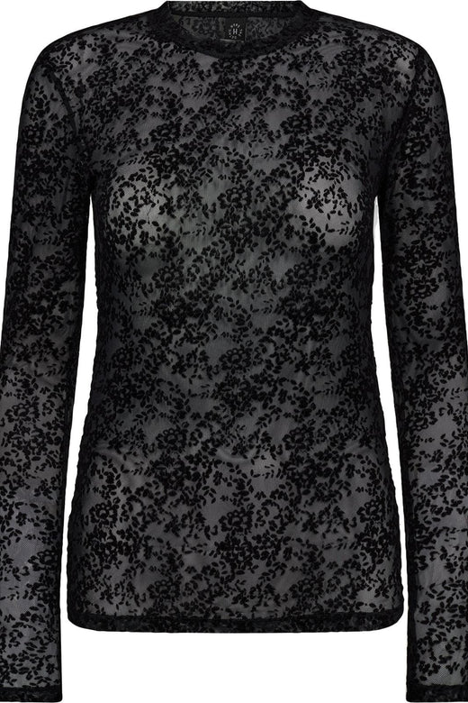 Hype The Detail - Lace Blouse 852-14 - 9 - Black Bluser 