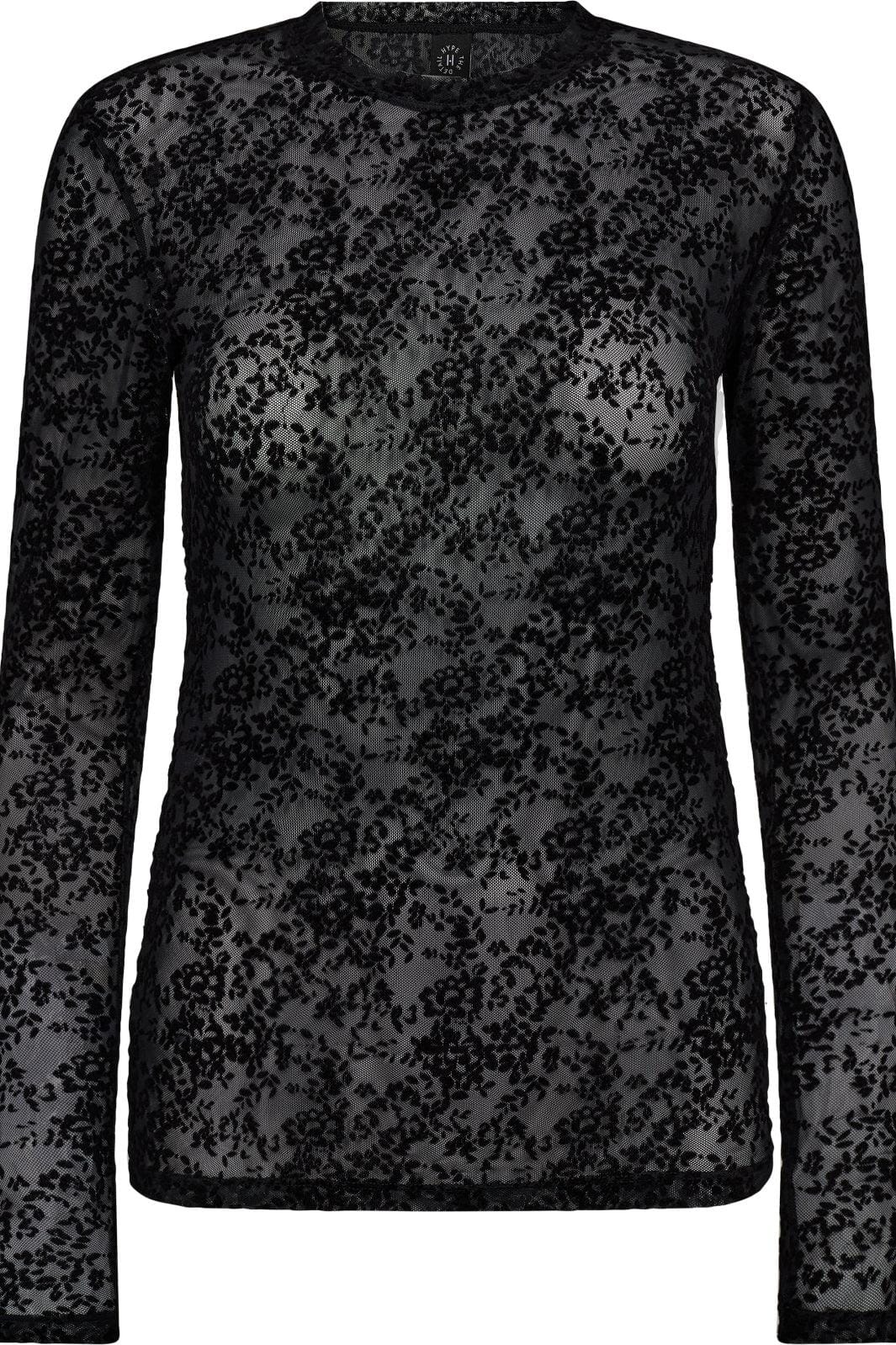 Hype The Detail - Lace Blouse 852-14 - 9 - Black Bluser 