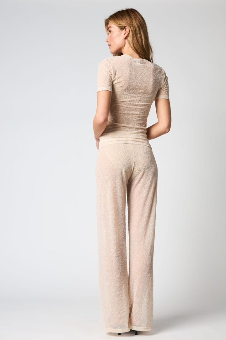 Hype The Detail - Lace Tee, Slim 852-2 - 3 - Powder T-shirts 