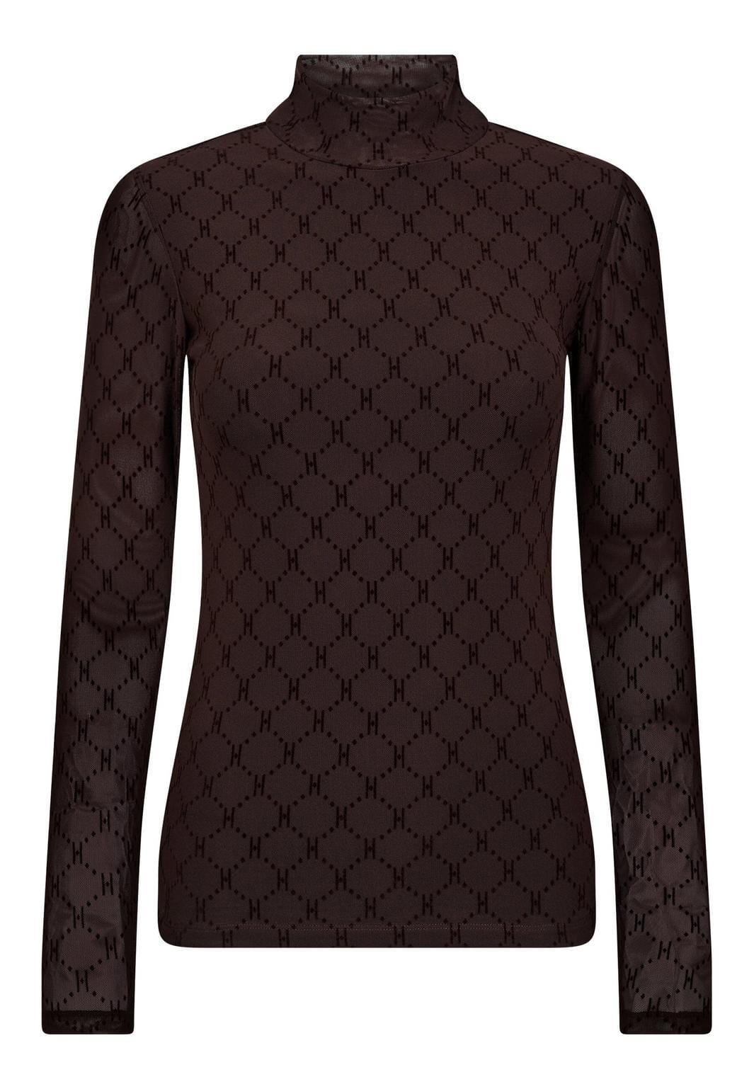 Hype The Detail - Mesh High Neck 300-15 - 10 - Brun Toppe 