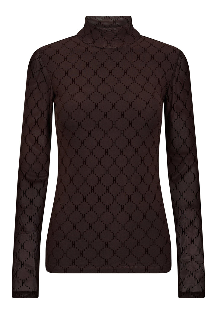 Hype The Detail - Mesh High Neck 300-15 - 10 - Brun Toppe 