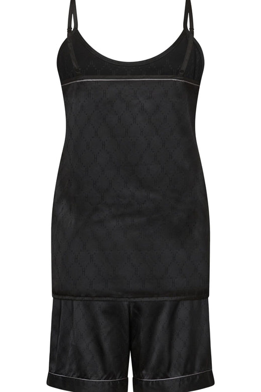 Hype The Detail - Satin Short Set 800-40 - 9 Sort Nattøj 