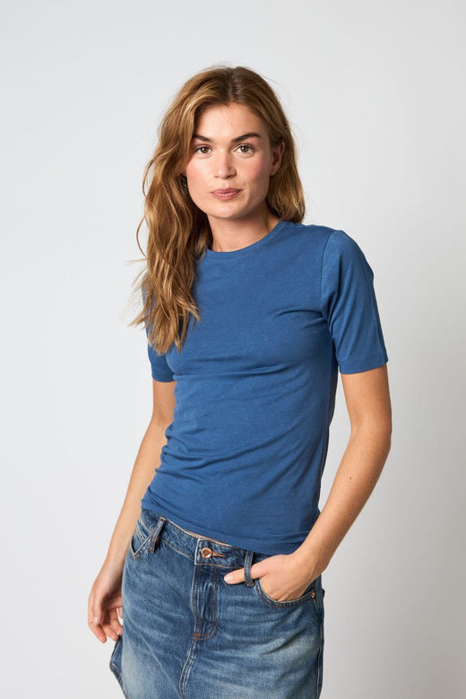 Hype The Detail - Tee S/S, Cotton 600-2 - 48 - Blå T-shirts 