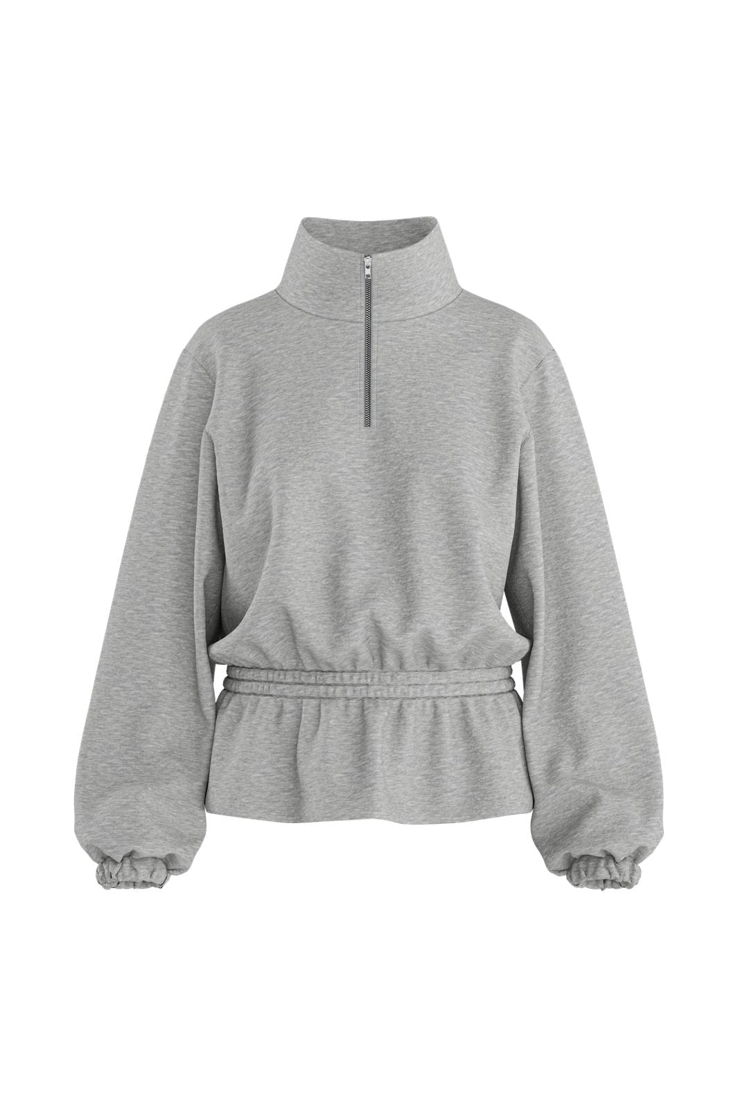 Hypedrop - Hdilse Ls High-Collar Sweat 32001221 - 5276756 - Light Grey Melange