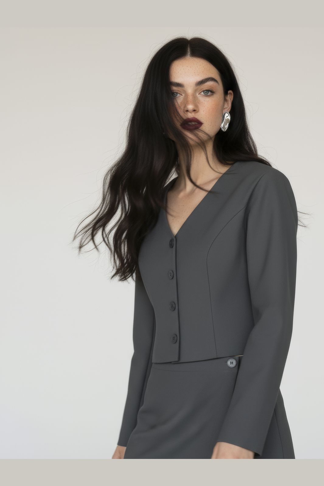 Hypedrop - Hdpaula V-Neck Blazer 32000140 - 5099873 - Abalone Shell