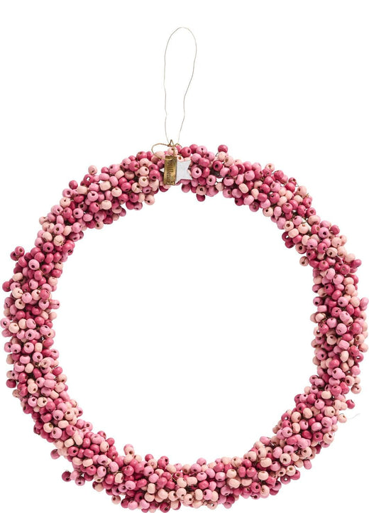 Ib Laursen - Krans M/træperler Stillenat Håndlavet - 57296-07