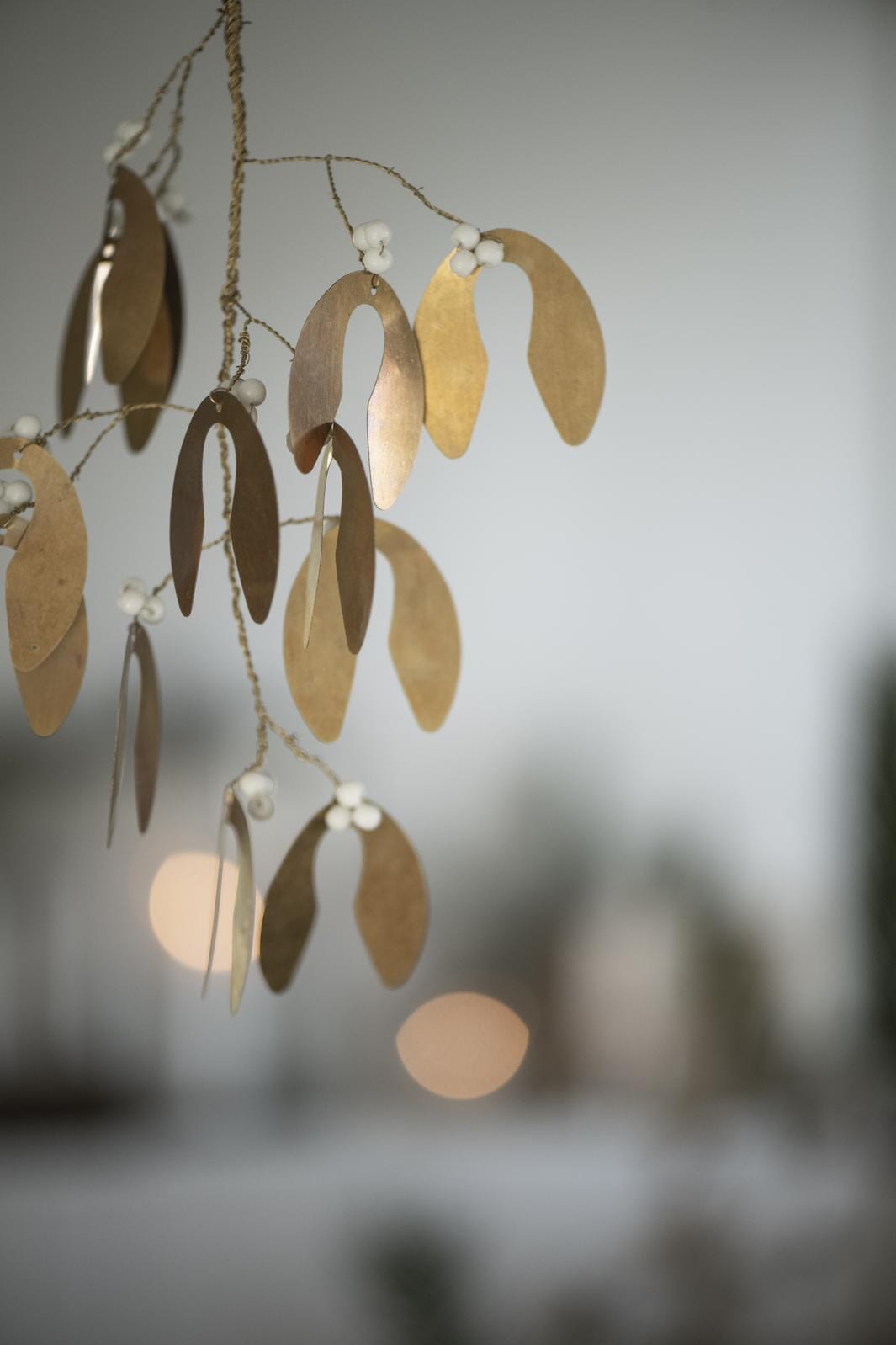 Ib Laursen - Mistelten T/ophæng M/hvide Perler Gloria - 57181-17