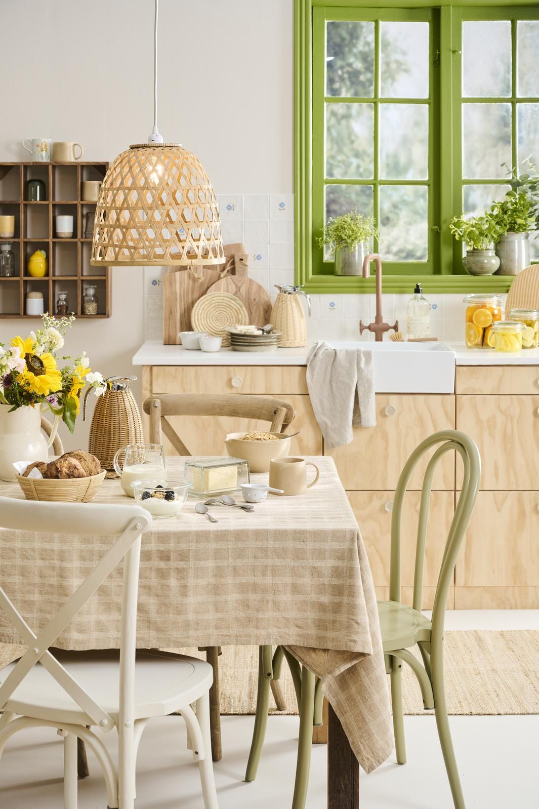 Ib Laursen - Termokande brun polyrattan håndflettet 1,5 ltr - Polyrattan, Rustfrit stål, Plastik - 1619-14