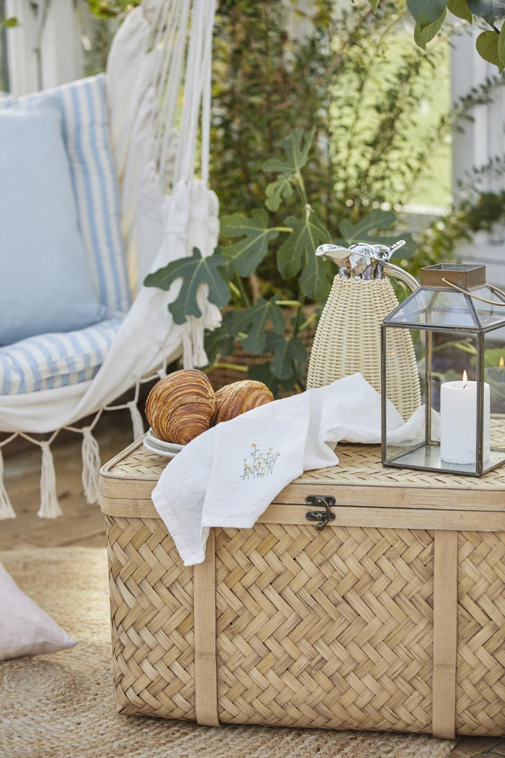 Ib Laursen - Termokande natur polyrattan håndflettet 1,5 ltr - Polyrattan, Rustfrit stål, Plastik - 1619-30