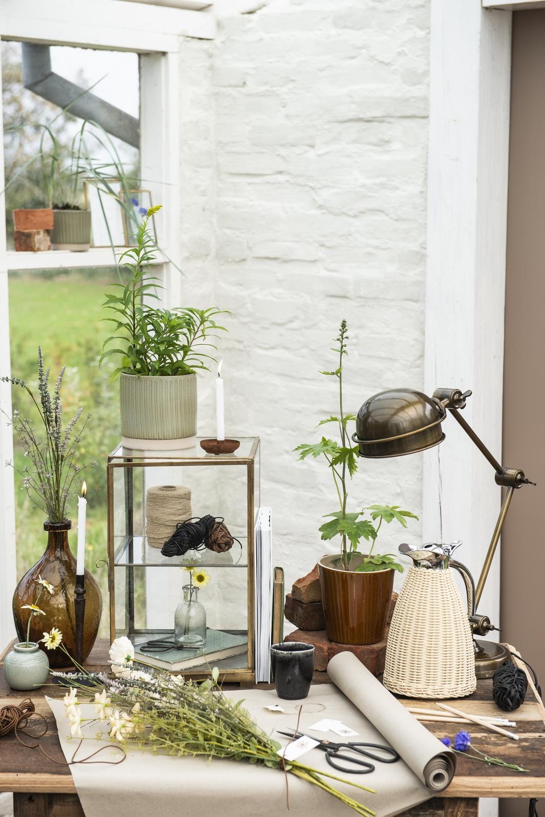 Ib Laursen - Termokande natur polyrattan håndflettet 1,5 ltr - Polyrattan, Rustfrit stål, Plastik - 1619-30