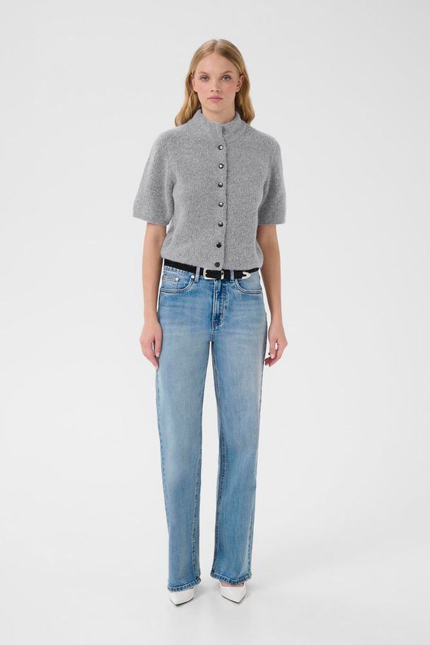 Gestuz - Alphagz Ss Short Cardigan 10909816 - 1442061 - Pearl Blue Melange