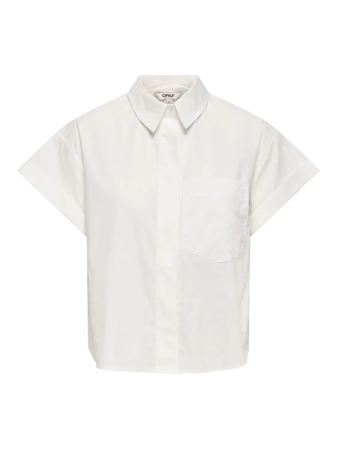 Only - Onlkeri S/S Fold Shirt - 4964942 Bright White