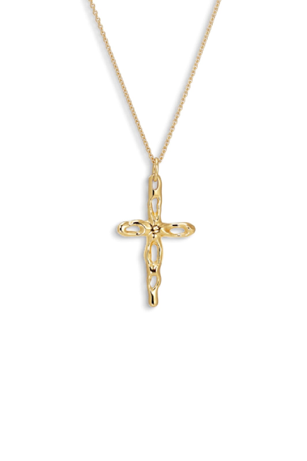 Jane Kønig - Mary Cross Pendant MCP-AW23 - G - Forgyldt Sølv