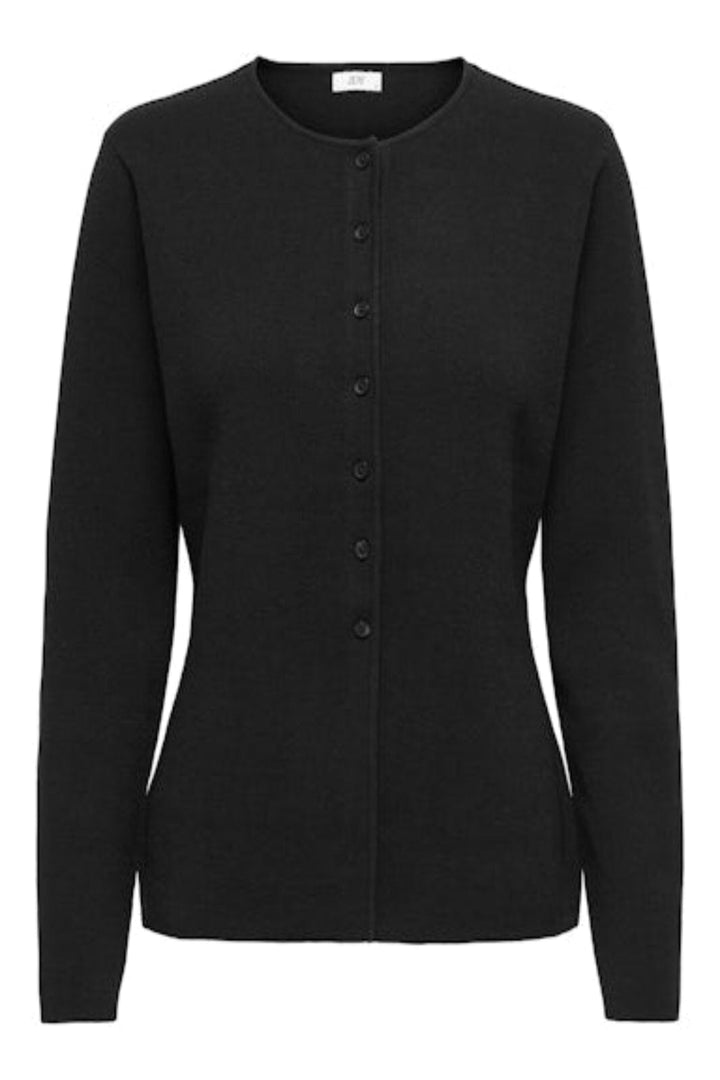 JDY - JDY - Jdyprime L/S Waist Button Cardigan Knt - 4930136 Black W Black Buttons - 4930136 Black W Black Buttons Cardigans 