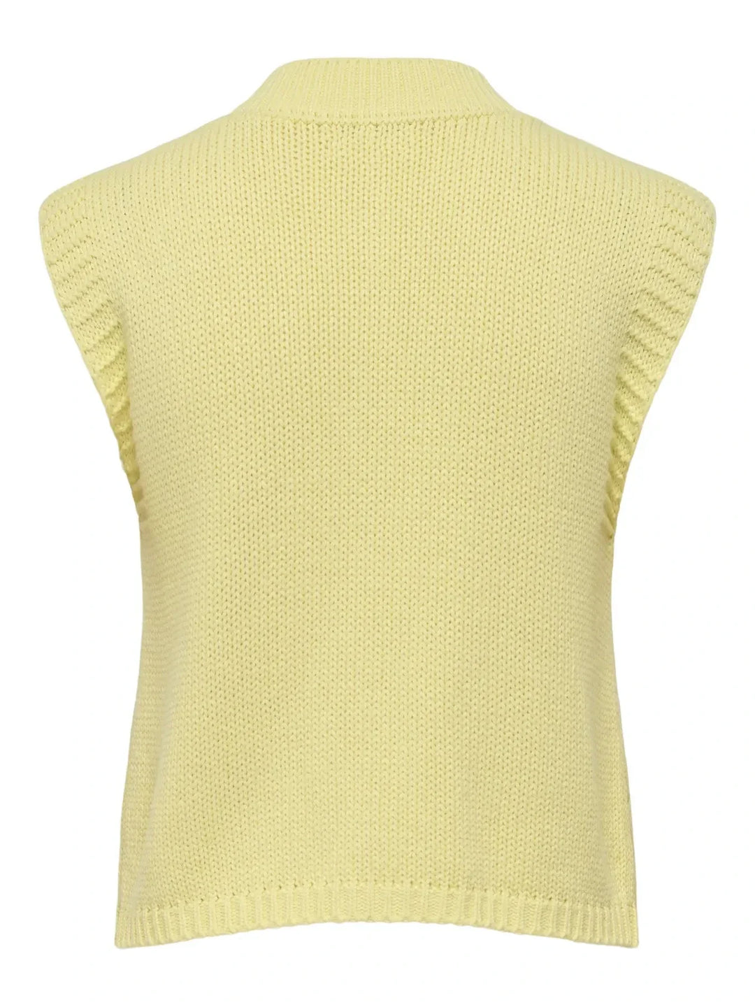 JDY - Jdyannalise S/L O-Neck Cable Vest Knt - 5067607 Double Cream W. Deco Button Cardigans 