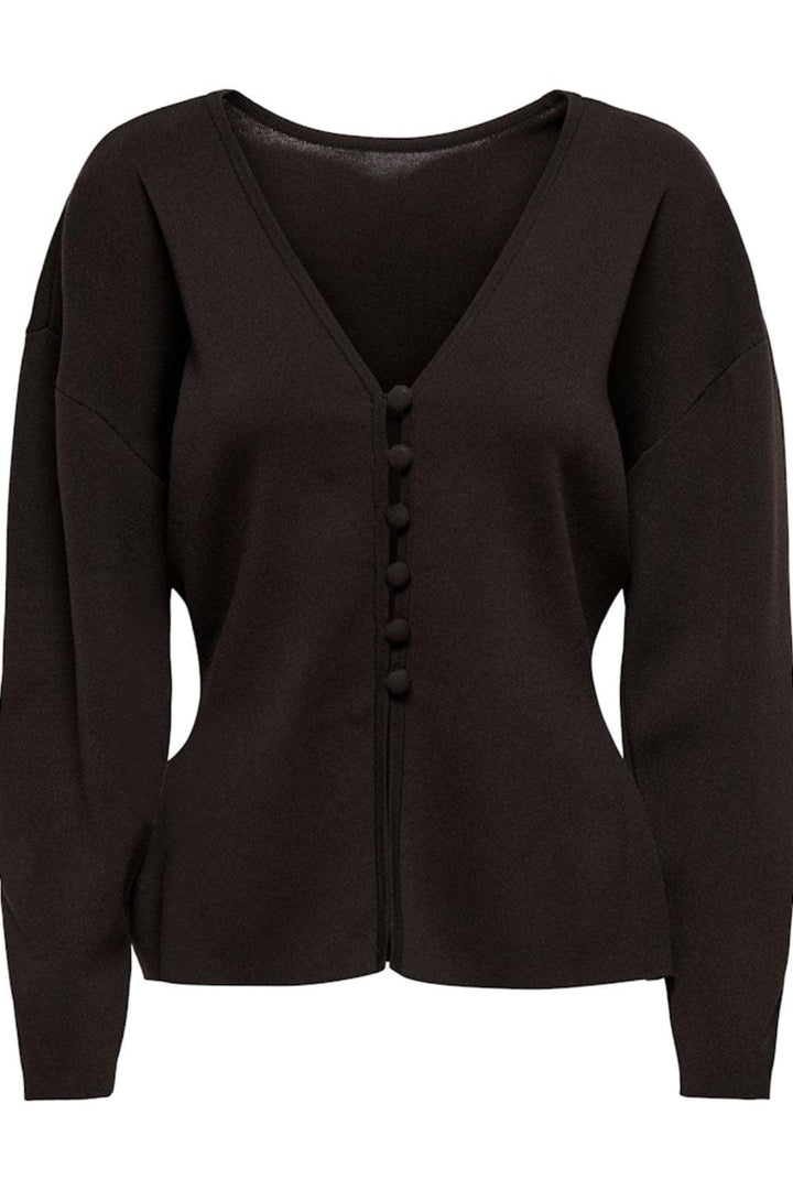 JDY - Jdyastra L/S Reversible Cardigan Knt - 4992128 Chocolate Torte Cardigans 