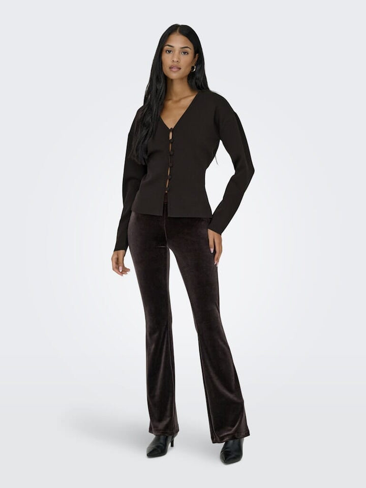 JDY - Jdyastra L/S Reversible Cardigan Knt - 4992128 Chocolate Torte Cardigans 