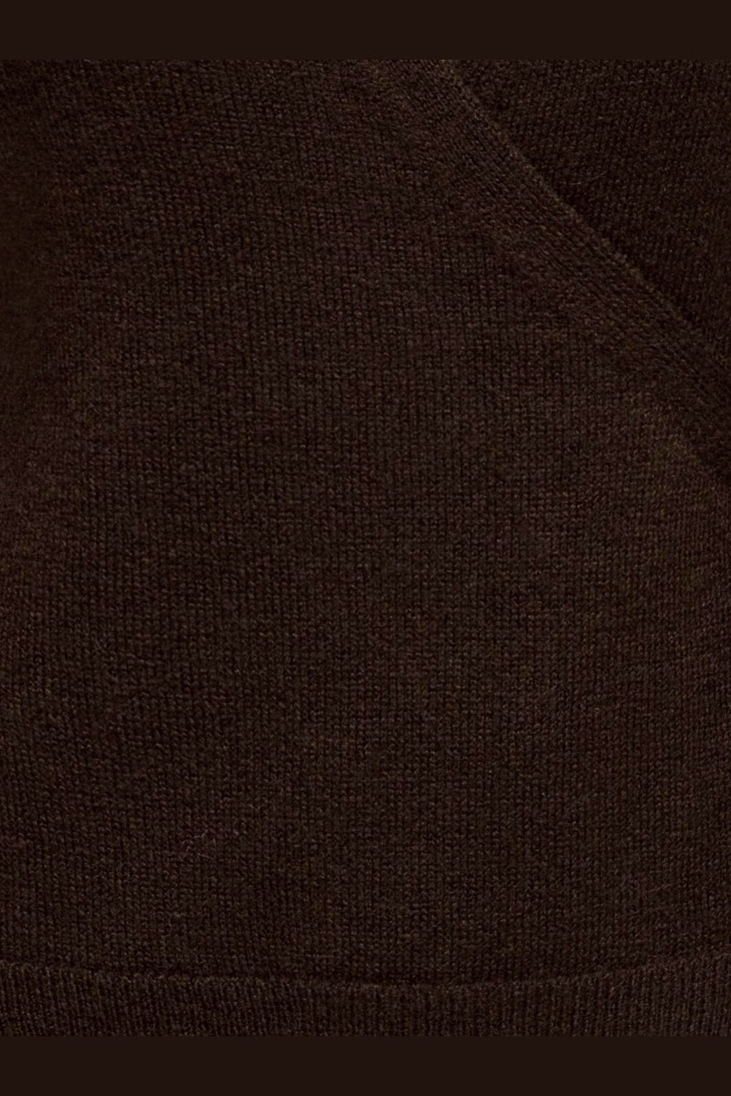 JDY - Jdybecky L/S Wrap Cardigan Knt - 5101882 Mole Melange