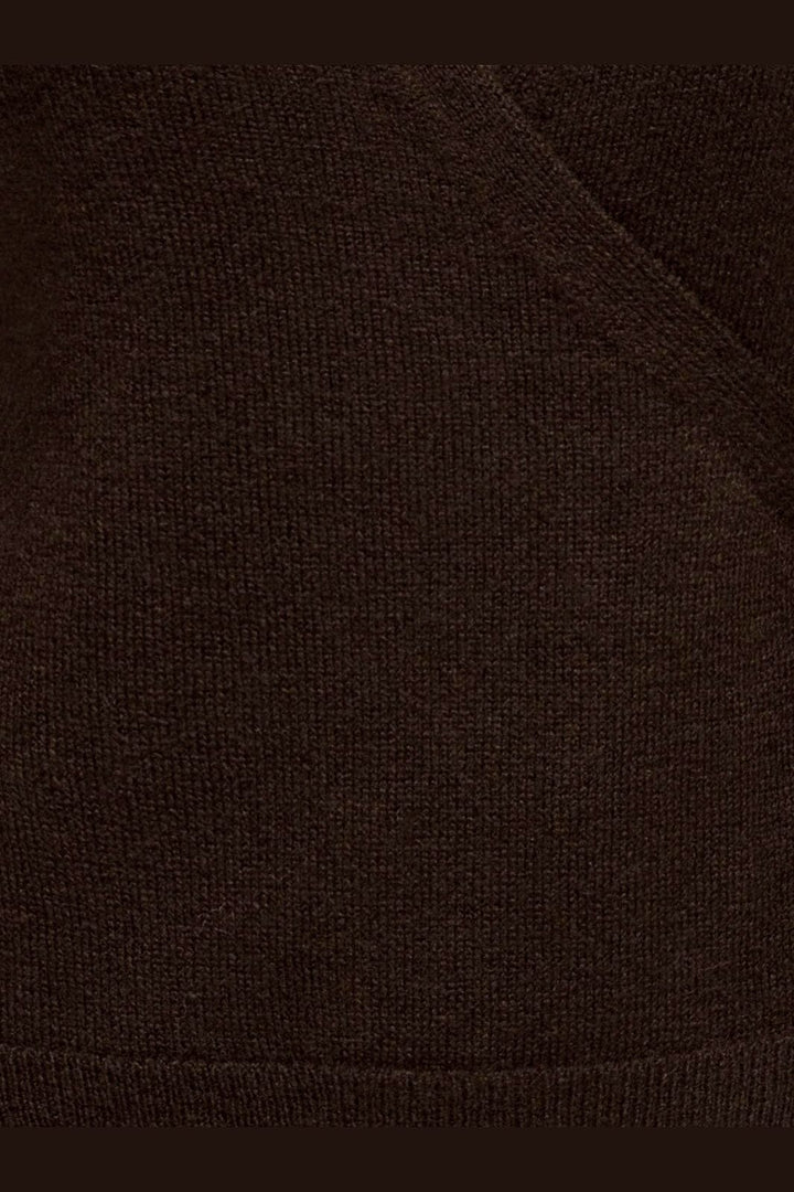 JDY - Jdybecky L/S Wrap Cardigan Knt - 5101882 Mole Melange