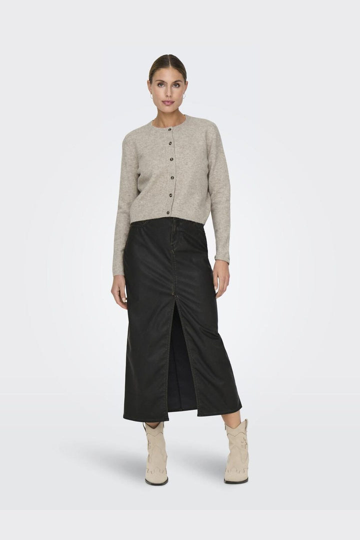 JDY - Jdychloe Life L/S Cardigan Knt - 4571127 Turtledove Melange