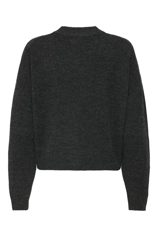 JDY - Jdydebbie L/S O-Neck Cardigan Knt - 4838112 Dark Grey Melange