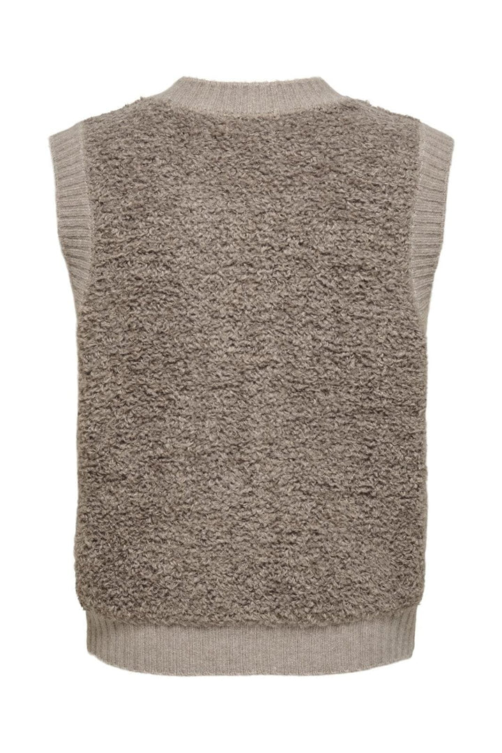 JDY - Jdyeira Life S/L O-Neck Button Vest Knt - 4876196 Mountain Trail