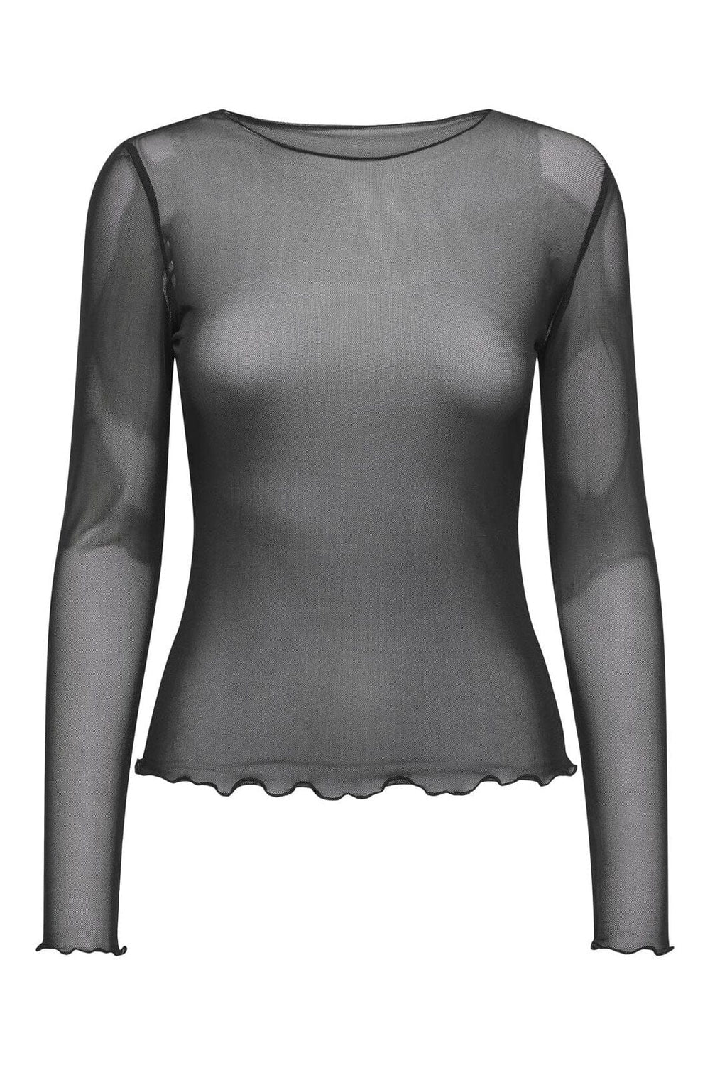 JDY - Jdyelsa New L/S O Neck Top - 4839452 Black