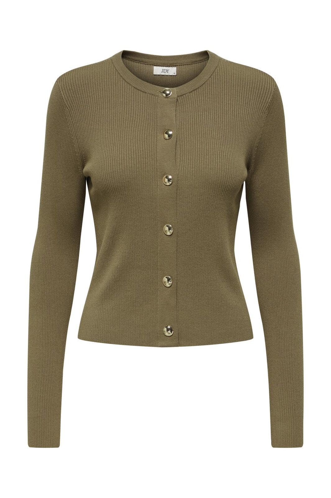 JDY - Jdygaby L/S O-Neck Cardigan Knt - 4926906 Sepia Tint