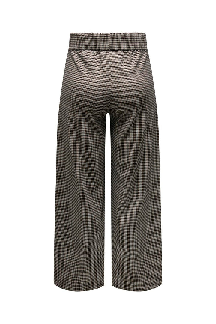 JDY - Jdygeggo Mia Long Check Pant - 3750952 Cobblestone Mini Check