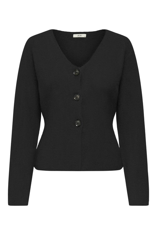JDY - Jdylea Life L/S Button Cardigan Knt - 4931832 Black