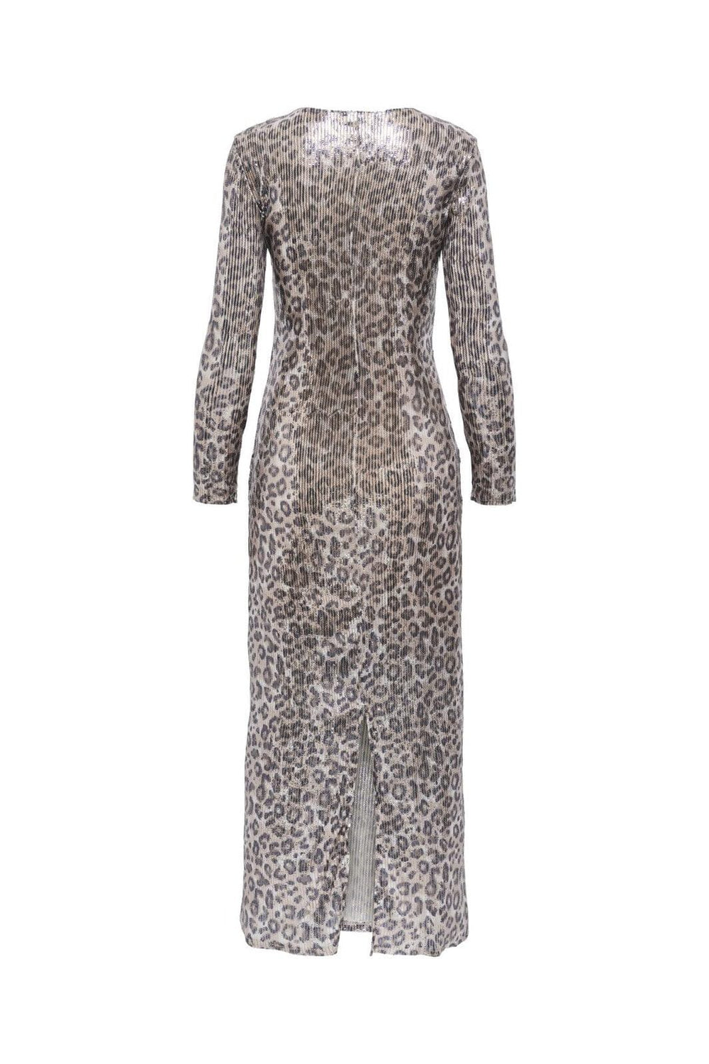 JDY - Jdyleona Sequin L/S Long Dress - 4840296 Brown Rice Leo