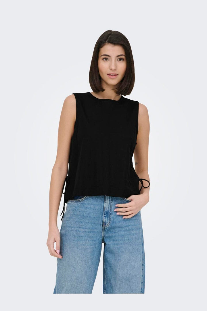 JDY - Jdyleslie S/L Bow Top - 5014869 Black