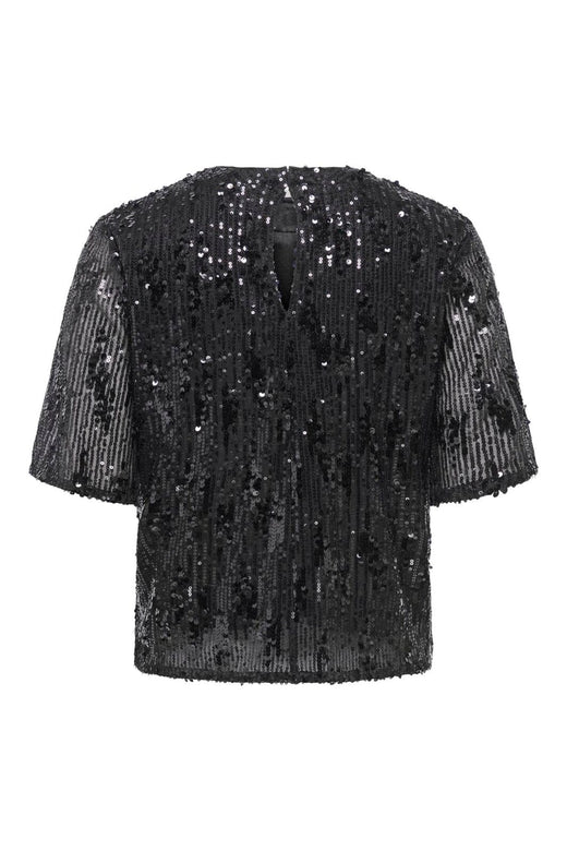 JDY - Jdylola 2/4 Sequin Top - 5172487 Black