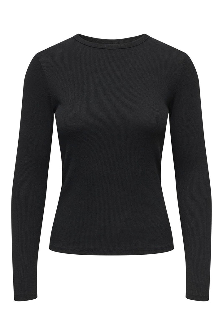 JDY - Jdylucky L/S O Neck New Top - 5106633 Black