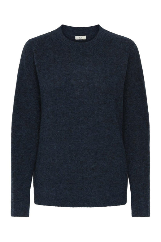 JDY - Jdyluna L/S O-Neck Pullover Knt - 4857482 Navy Blazer Melange