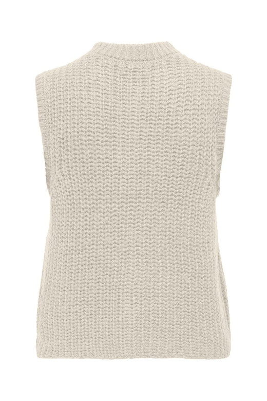 JDY - Jdymabel S/L O-Neck Button Vest Knt - 4931677 Birch