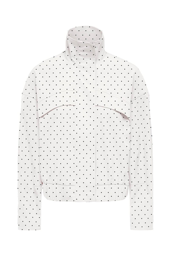 JDY - Jdynaomi L/S Jacket - 5095882 Cloud Dancer Black Dots