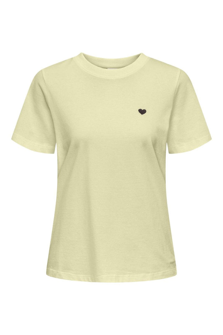 JDY - Jdypisa S/S Print Top - 4997998 Double Cream Chocolate Torte Heart