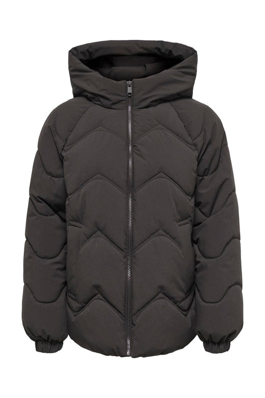 JDY - Jdypower Short Hood Puffer Hab - 5102619 Chocolate Torte